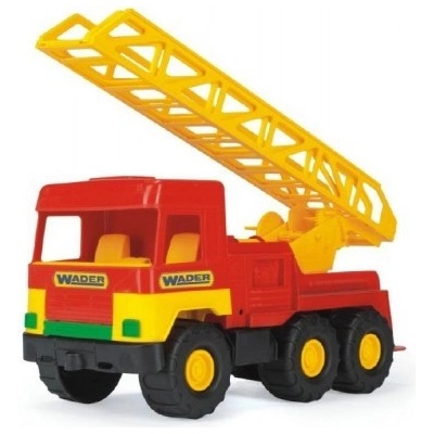 Teddies Auto middle Truck hasiči plast 47 cm Wader v sáčku
