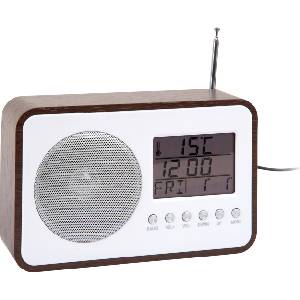 Karlsson Будилник с fm радио, тъмно дърво (ka6036dw) Будилник
