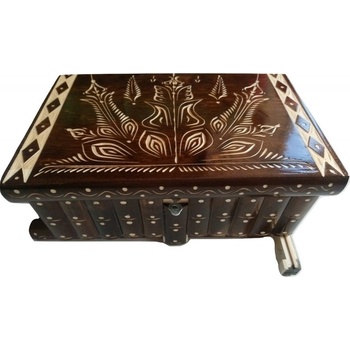 Magic Puzzle Box Гигантска кутия за съхранение на бижута вълшебна кутия за пъзел дървена кутия за декорация скрит ключ (_16c242497)