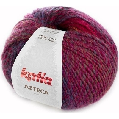 Katia Azteca 7847 Maroon/Dark Fuchsia/Blue Pletacia priadza