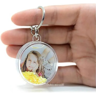 Ключодържател Преспапие с Ваша снимка-кръг