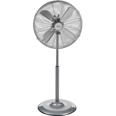 Muhler Вентилатор на стойка 18'' Muhler DMF-18I, Мощност 80W, 3 степени, 4 перки, Метален, Осцилация, Регулируема височина, Сив (KT-1005317)