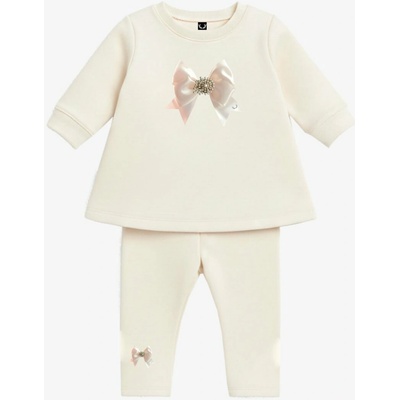 Baby dievčenský 2komplet Mašlička off white