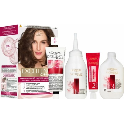 L’Oréal Paris Excellence Creme barva na vlasy odstín 4