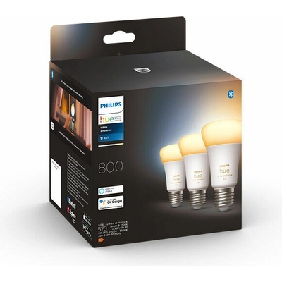 Philips 8719514328266 Hue Bluetooth 3x žiarovka LED E27 A60 6W 800lm 2200-6500K