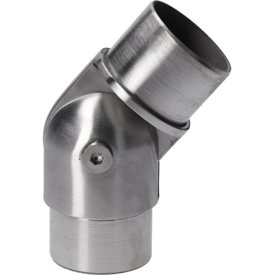 Spojka - nastavitelná s kloubem na trubku ø 42,4 mm, broušená nerez K320 / AISI316