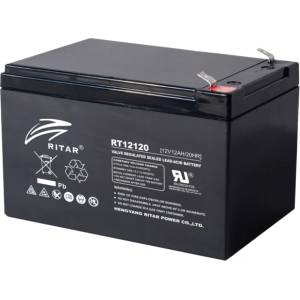 Ritar Оловна Батерия RITAR, (RT12120) AGM, 12V, 12 Ah, 151/ 98/ 95 mm, Tерминал2 (RITAR-RT12120) - zettabytex