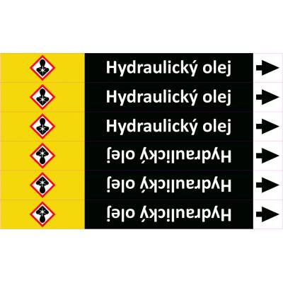 Grafiko | Hydraulický olej - dle ISO 20560 - Materiál fólie s ochrannou laminací, Rozměr aršík 6 ks 26x250 mm