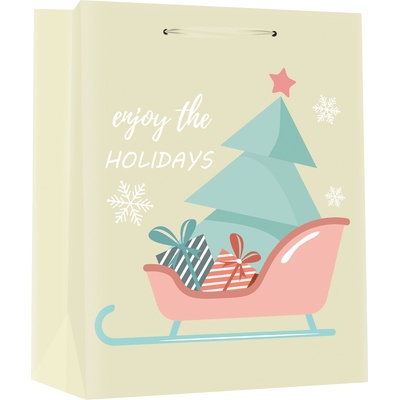 EUROCOM Подаръчна торбичка XMAS Large Deluxe, 75125, 26x32x12 cm (25161-А-75125)