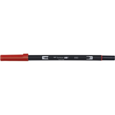 Oboustranný štětcový fix Tombow ABT DUAL - oranžová Barva: 885 - Warm Red