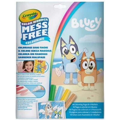Crayola Color Wonder: Bluey комплект за оцветяване без петна (75-4610)