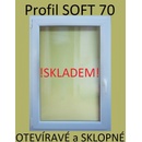 SOFT plastové okno biele 90x60, otváravé a sklopné - profil SOFT 70