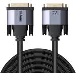 Baseus DVI към DVI кабел (200 см) - Baseus Enjoyment Series DVI Male To DVI Male Cable (CAKSX-R0G) (черен) (CAKSX-R0G)