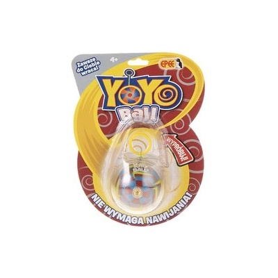 Yoyo Ball bordowy blister yoyo z żółtymi strzałkami