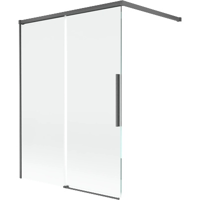 Mexen Rox двукрилен душ параван, плъзгащ се 120 x 150 cm, прозрачен, матов сив - (8C9-120-003-66-00)
