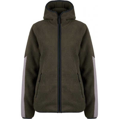 Stoic Дамско поларено яке Stoic Women's NorrvikSt. Pile Fleece Hoody Fleece jacket - Deep Brown / Shark Grey (105-4454-0212)