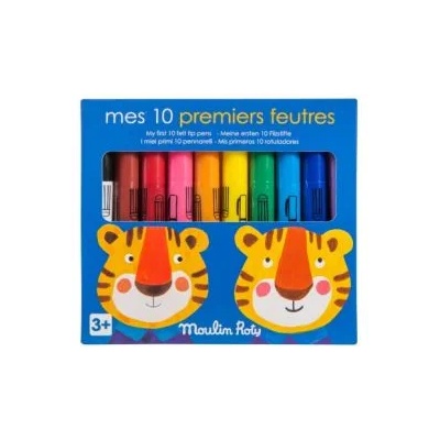 Moulin roty - Комплект цветни маркери - 10 цвята (661612)