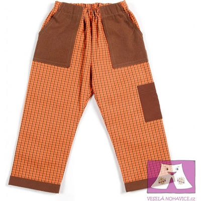 Veselá nohavice dětské kanafasové kalhoty Český Honza
