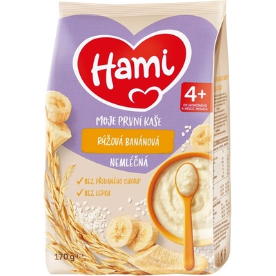 Hami Moja prvá kaša bezmliečna ryžová banánová 170 g