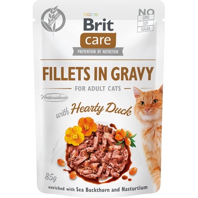 Brit Care Cat Fillets in Gravy with Hearty Duck 85 g