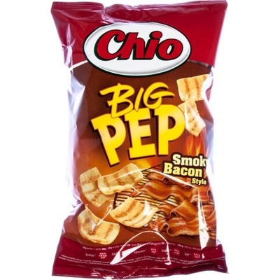 Chio Big Pep smažený pšenično-zemiakový snack s príchuťou údenej slaniny 65 g