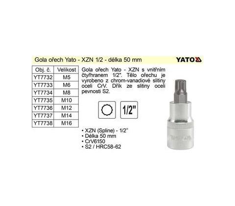 Bit 1/2" M6