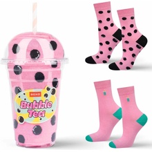 Soxo dámske ponožky ružové Bubble Tea 2 páry