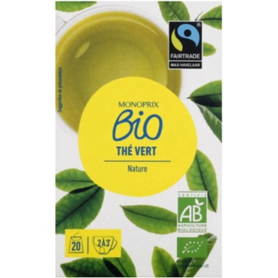 Monoprix Biologique BIO Zelený Čaj 20 sáčků