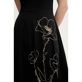 Desigual Рокля Desigual NAPOLES в черно среднодълга разкроена 25SWVK09 (25SWVK09)