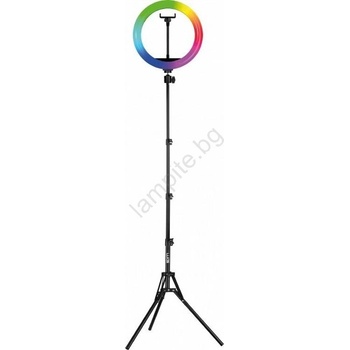 Winner Group - LED RGB димируема лампа със статив и държач за влог LED/10W/5V (WN0134)