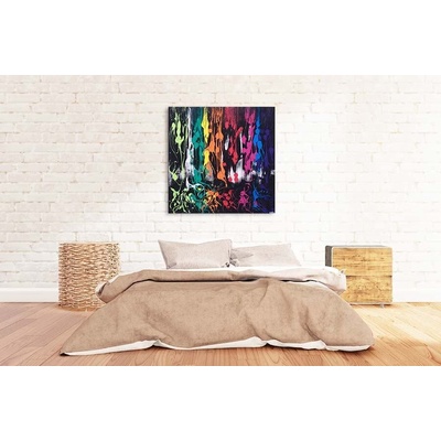 Ръчно рисувана картина Мооds с размери 80x80см акрилни бои