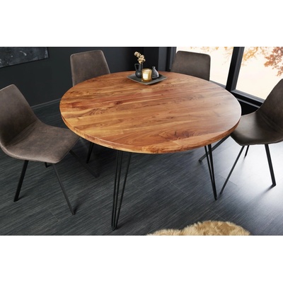 Bighome SCORPION 120 cm okrúhly akácia prírodná