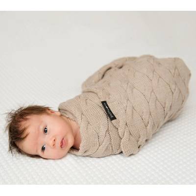 Lullalove Dečka z vlny Merino Béžovy Premium