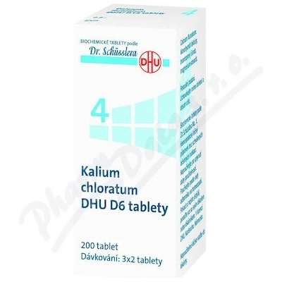 KALIUM CHLORATUM DHU POR D6 TBL NOB 200