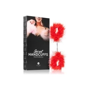 Secret play Червени белезници с марабу (P23970)