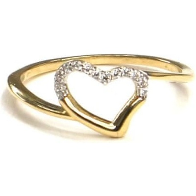 Pattic prsten ze žlutého zlata a zirkony ARP049201