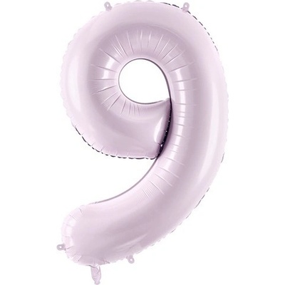 PartyDeco Balónek fóliový číslo 9 fialový 72 cm
