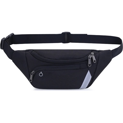 Черна мъжка чанта за през кръста - Vais