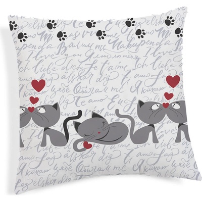 Made in Italy Mačiatka šedá 40 x 40 cm