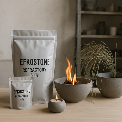 Efkoart EFKOSTONE REFRACTORY šedý – žáruvzdorná licí hmota 1 kg