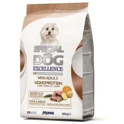 Monge Special Dog Excellence Mini Adult Monoprotein Jehněčí 0,8 kg