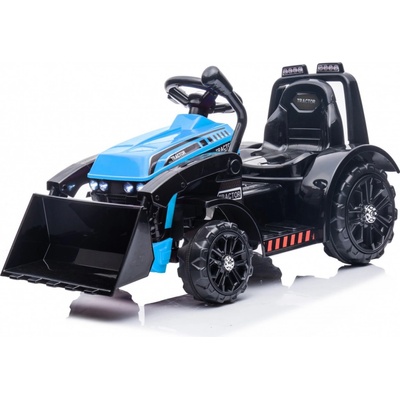 Mamido Dětský elektrický traktor G320 s radlicí modrý