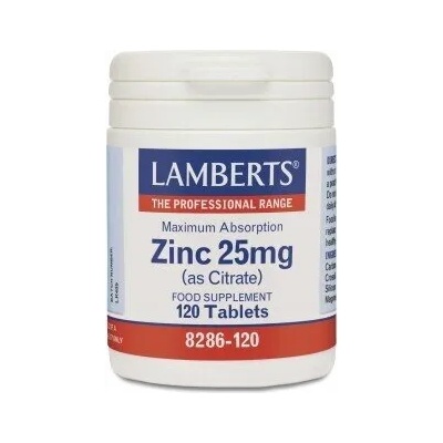LAMBERTS Хранителна добавка Цинк, Lamberts Zinc 25mg (Citrate) 90 tabs