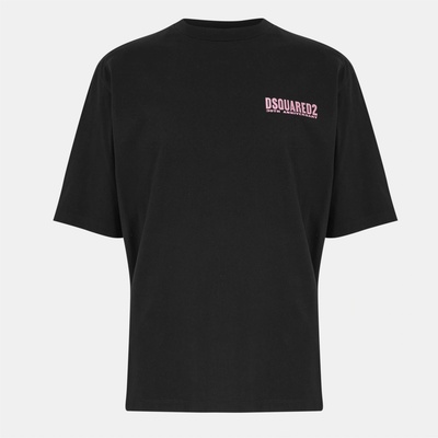 Dsquared2 Тениска DSQUARED2 Men's Loose Fit Oversized T-Shirt - Black