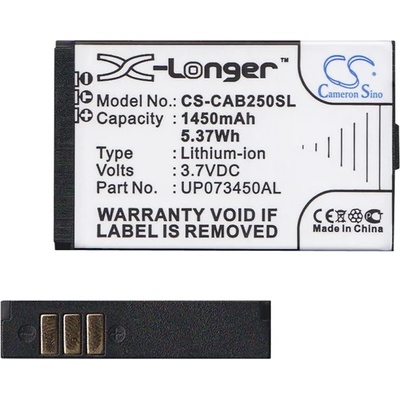 Cameron Sino CAT B25 CAMERON SINO Li-Ion батерия 3.7V/1450mAh, съвместима с CAT UP073450AL, BLACK CS-CAB250SL (CS-CAB250SL)