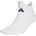 adidas Kids' Runxadizero Quarter Sock - White
