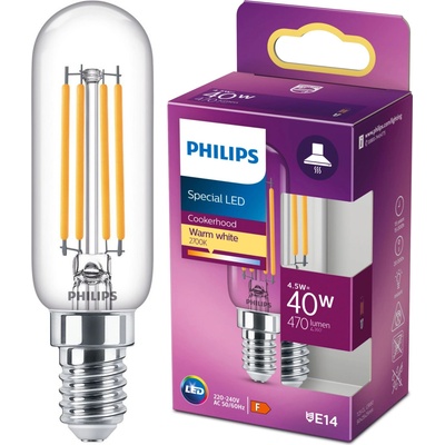 Philips 8718699783358 LED žárovka 1x4,5W E14 470lm 2700K teplá bílá, čirá, do digestoře
