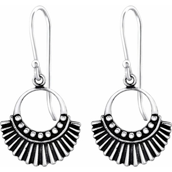 Image 1 of Bijutanki Висящи Кръгли Сребърни Обеци