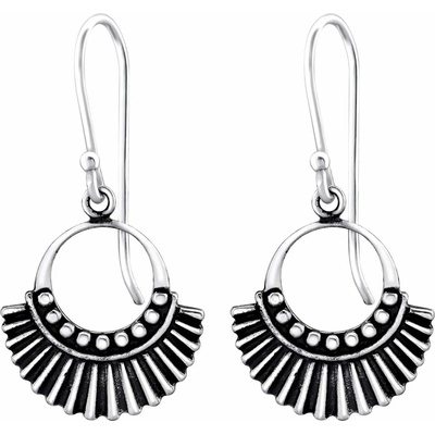 Bijutanki Висящи Кръгли Сребърни Обеци