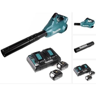 Makita DUB 362 PT Akumulátorový foukač listí 36V + 2x akumulátor 5,0Ah + dvojitá nabíječka
